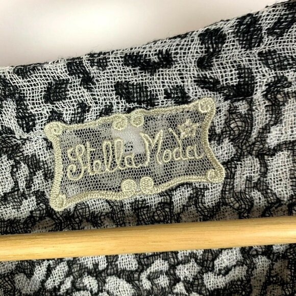 Stella Moda Animal Print Linen Shirt Short Sleeve - Picture 4 of 8